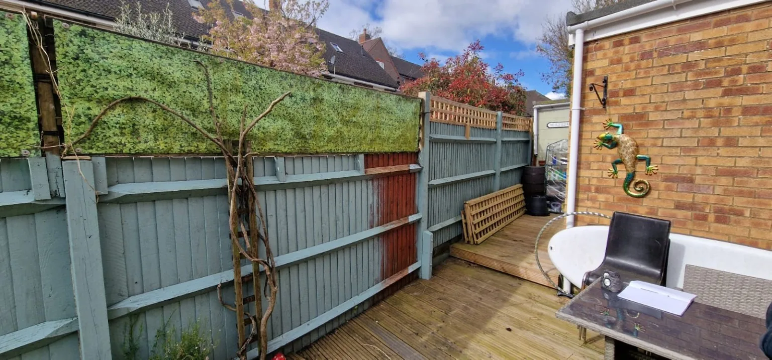 Garden gate area before installation